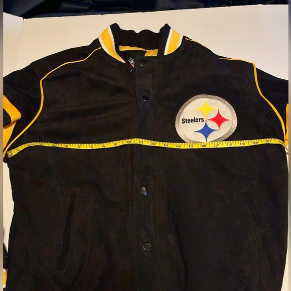 NFL Pittsburgh Steelers Heavy Varsity Jacket Size Medium - Picture 6 of 9